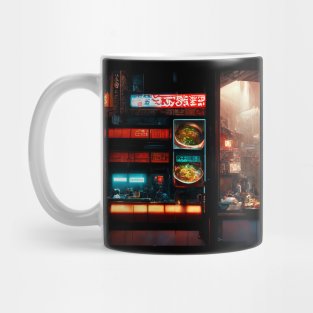 Noodle Nook - Cyberpunk Cityscape Mug